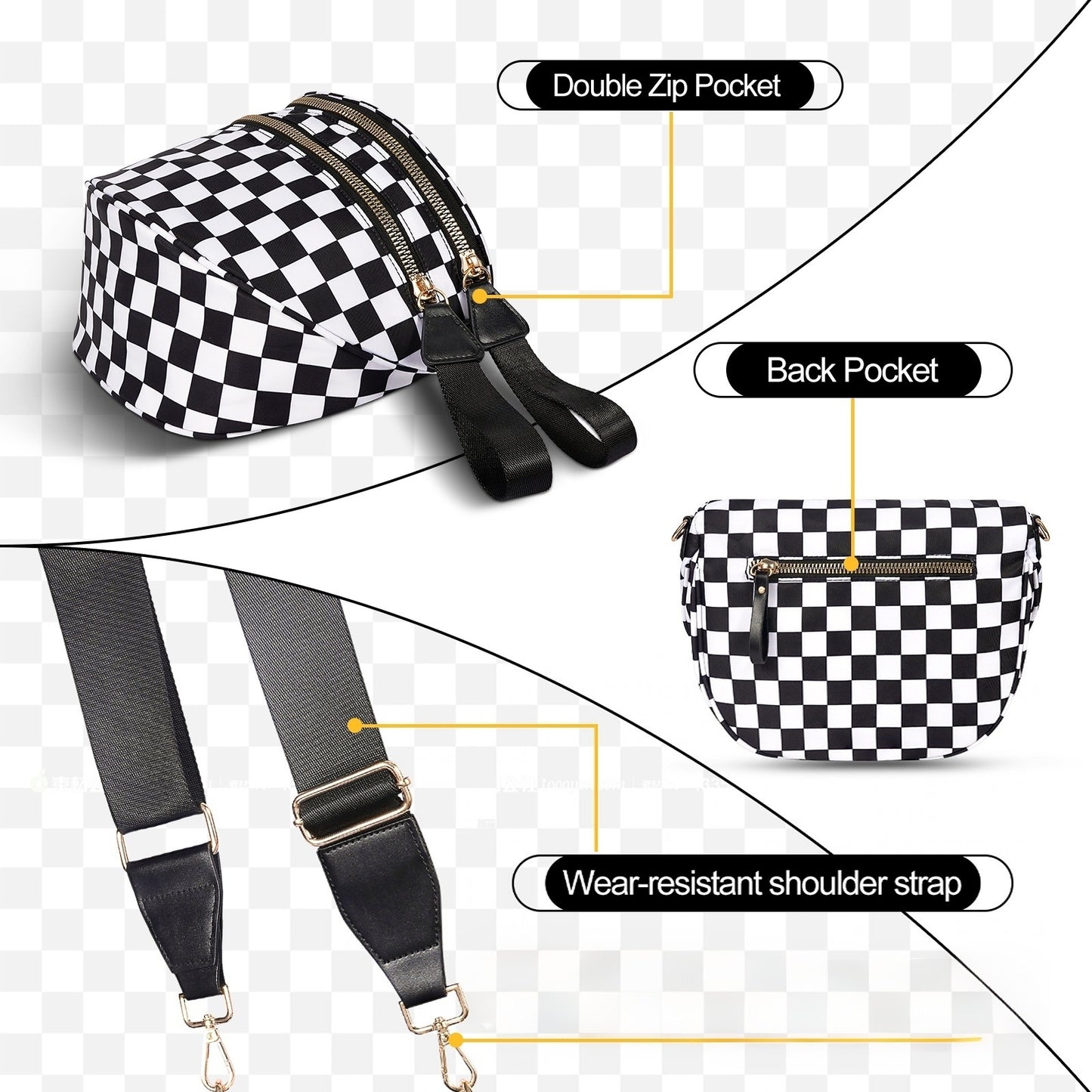 Oxford Cloth Large Capacity Shell Bag