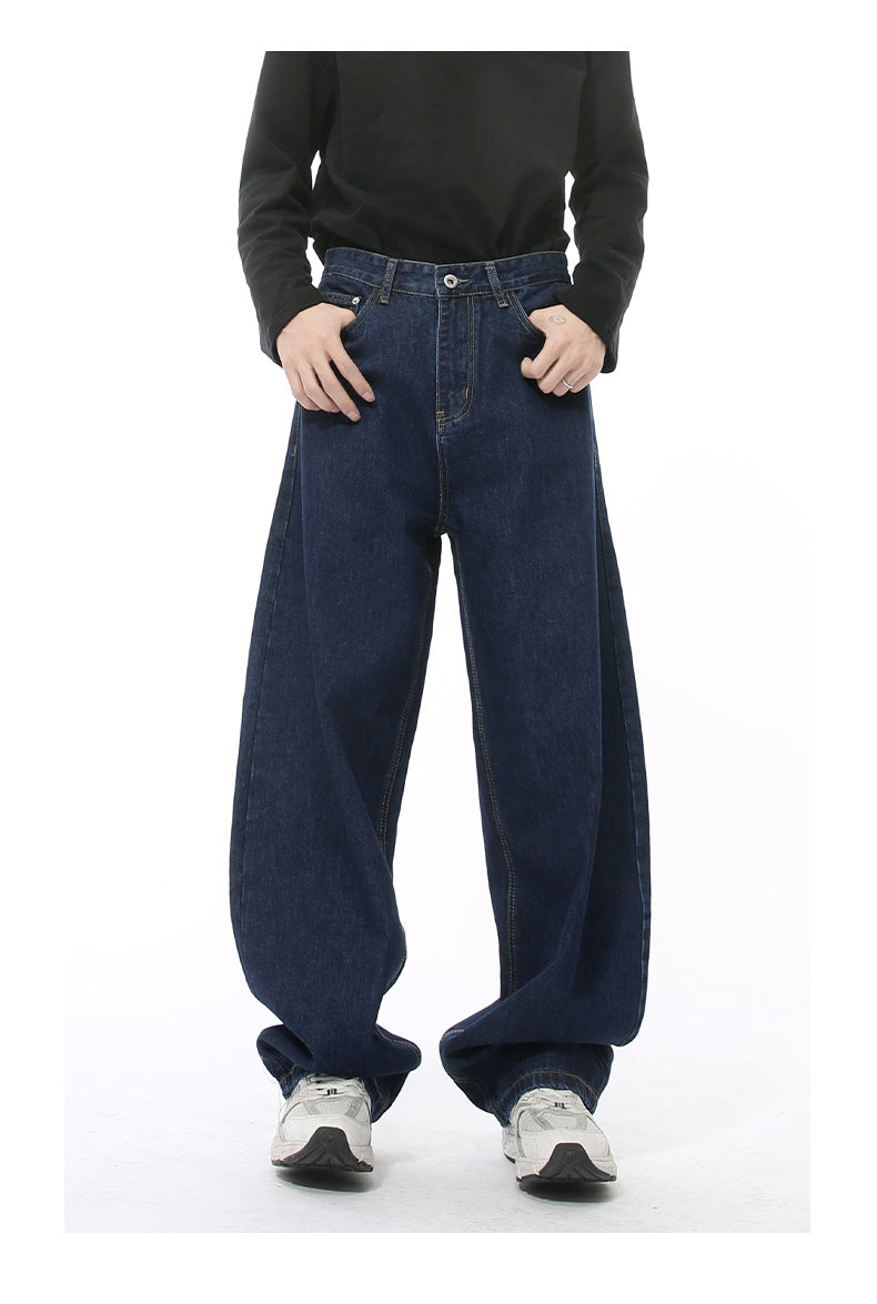 MTLCLOTHES ™ Men's Scimitar Cut Wide Leg Jeans