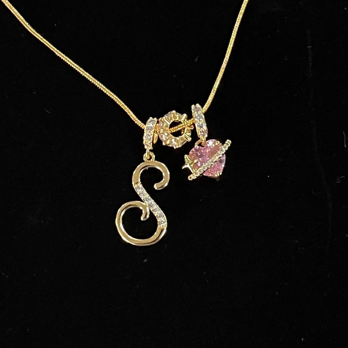 26 Letters Heart 18K Gold Plated Necklace