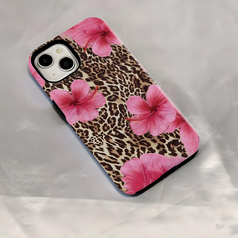 Summer Leopard flower phone case for iphone
