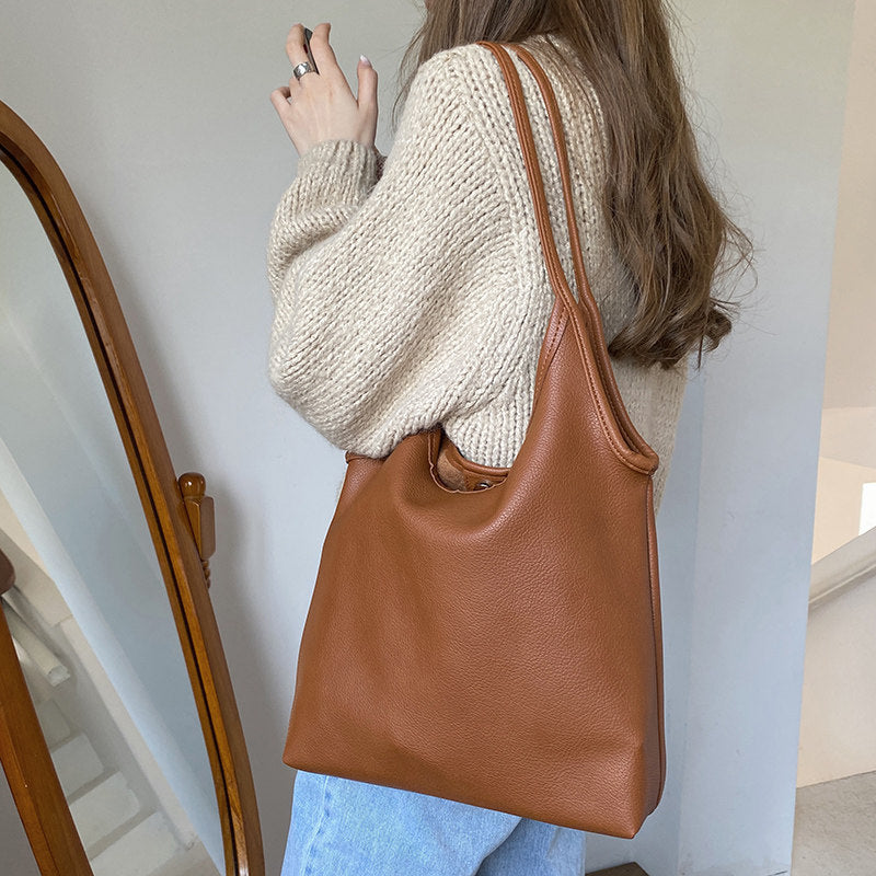 Women's casual hobo bag Soft shoulder bag