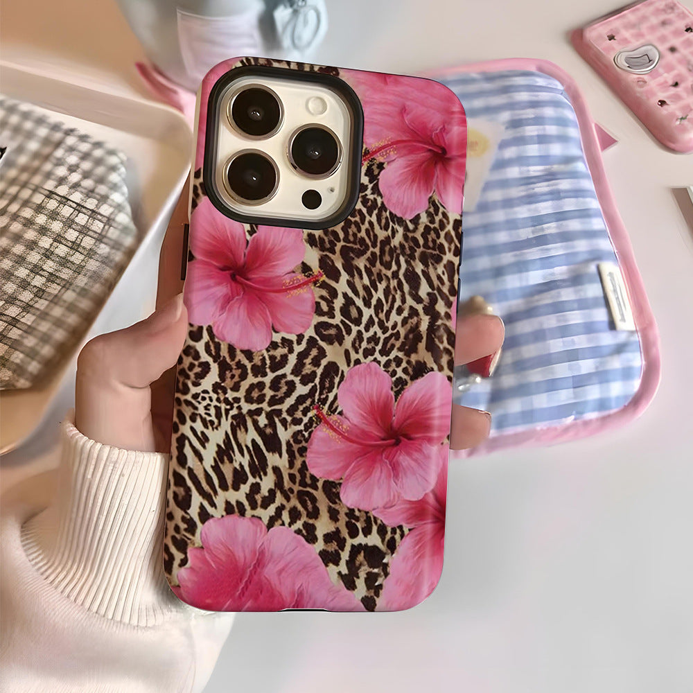 Summer Leopard flower phone case for iphone