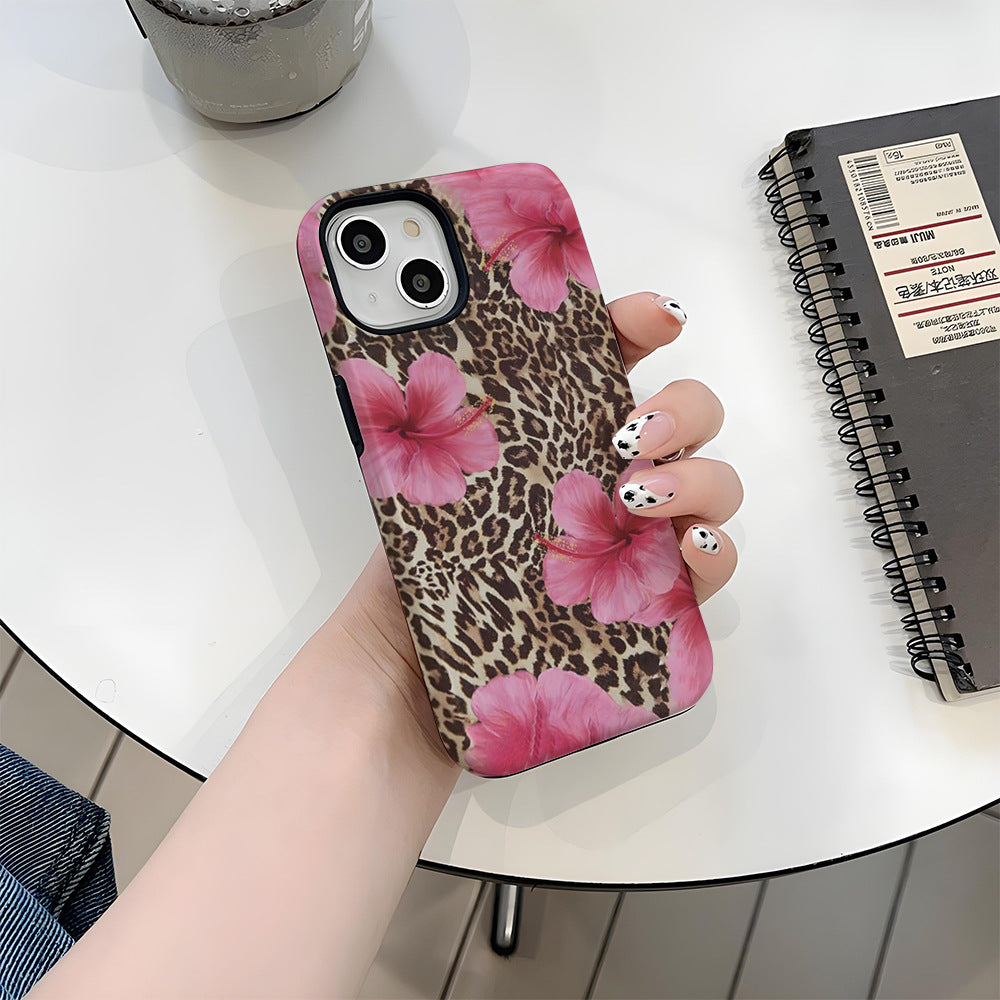 Summer Leopard flower phone case for iphone