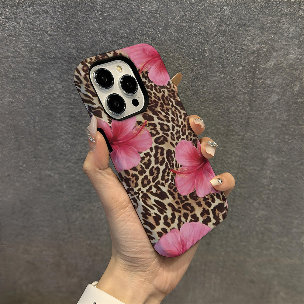 Summer Leopard flower phone case for iphone