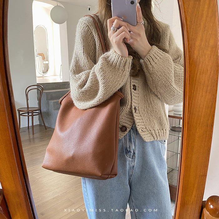 Women's casual hobo bag Soft shoulder bag