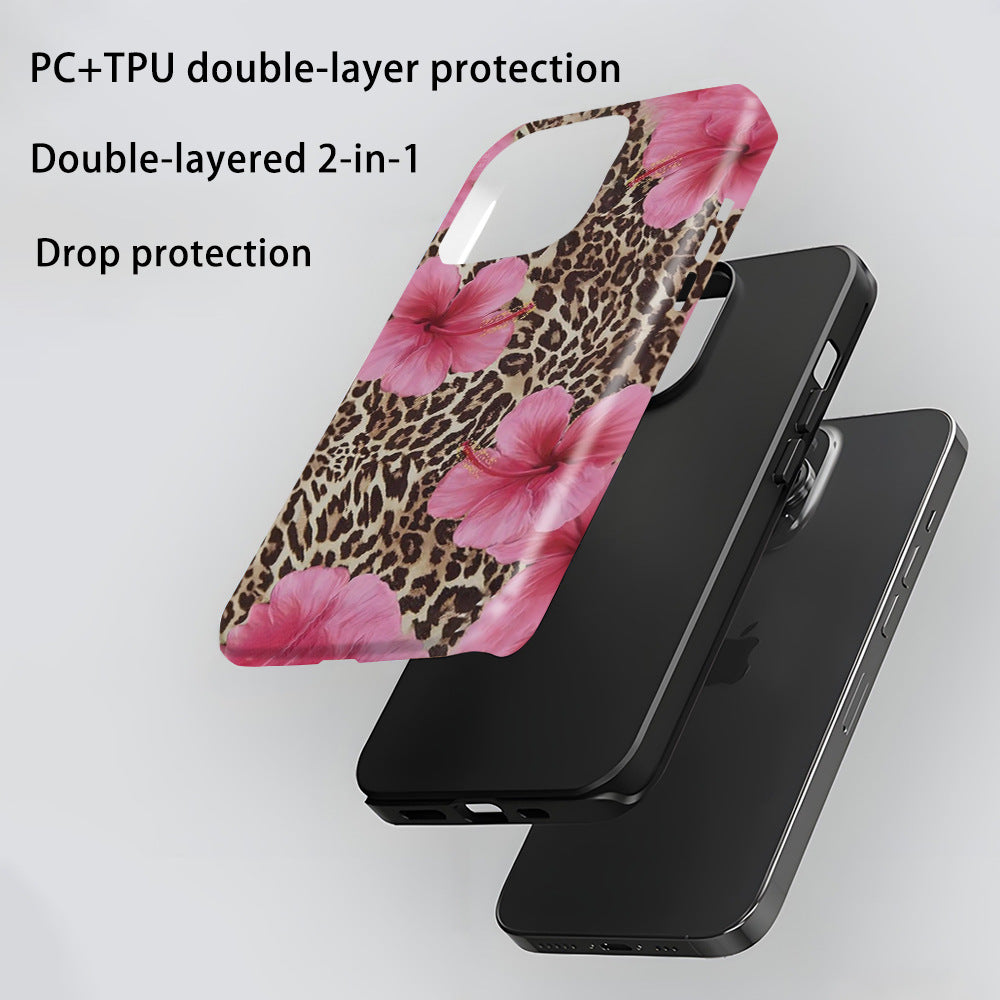 Summer Leopard flower phone case for iphone