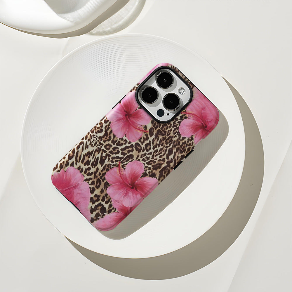 Summer Leopard flower phone case for iphone