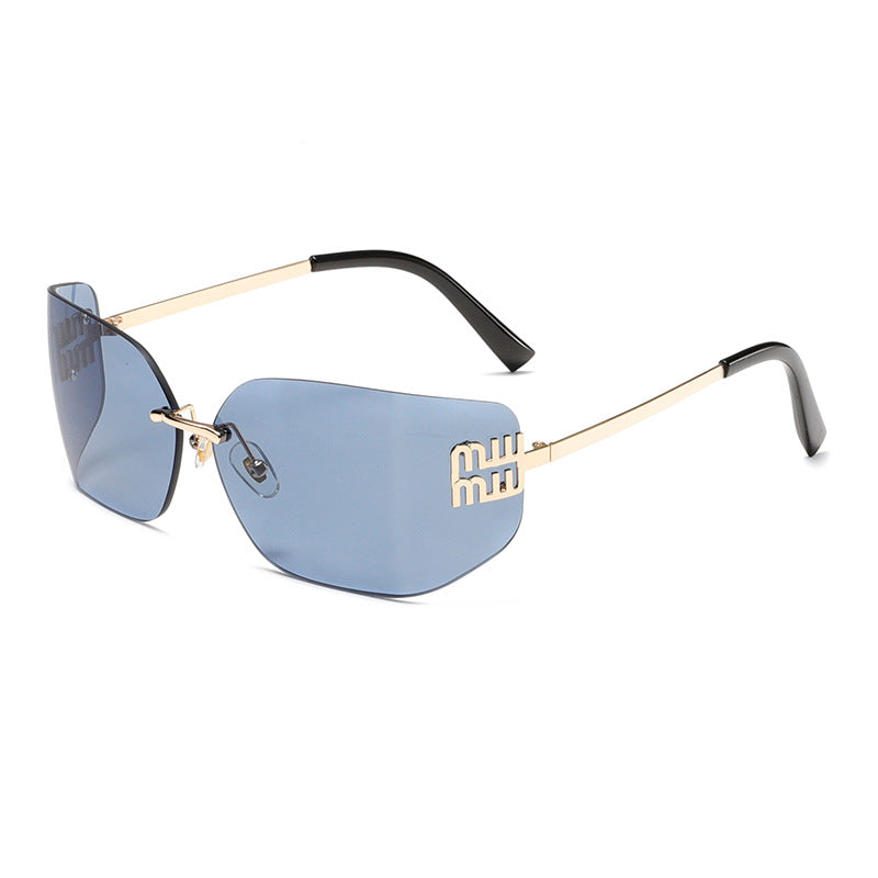 Futuristic Rimless Y2K Sunglasses