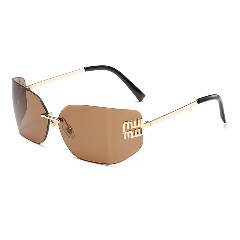 Futuristic Rimless Y2K Sunglasses