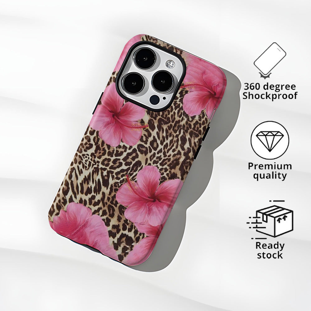 Summer Leopard flower phone case for iphone