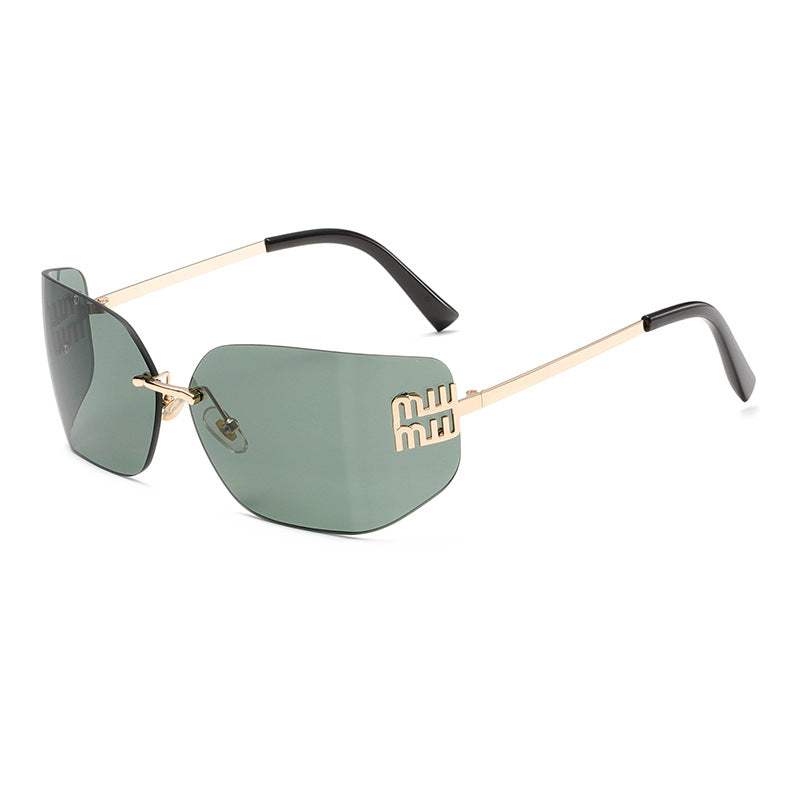 Futuristic Rimless Y2K Sunglasses