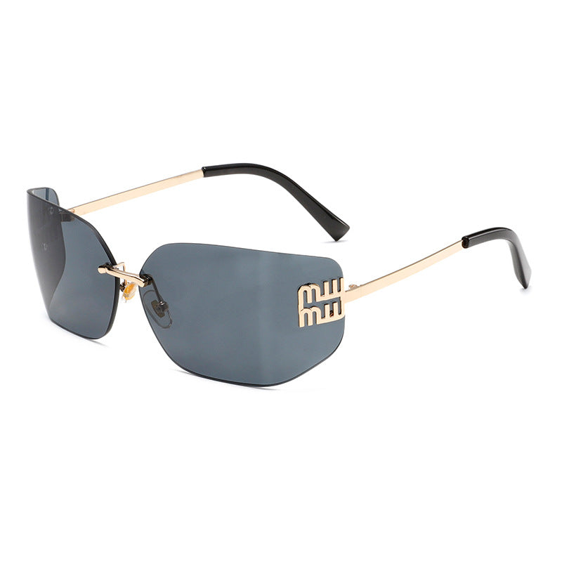 Futuristic Rimless Y2K Sunglasses