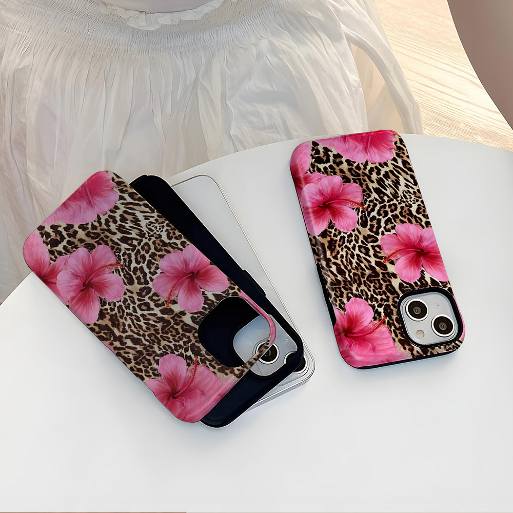 Summer Leopard flower phone case for iphone