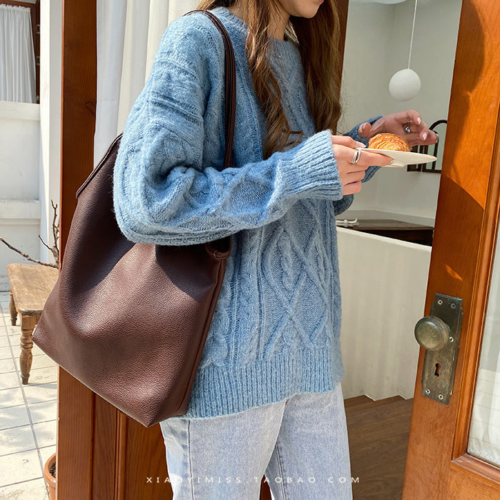 Women's casual hobo bag Soft shoulder bag