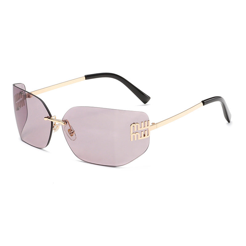 Futuristic Rimless Y2K Sunglasses