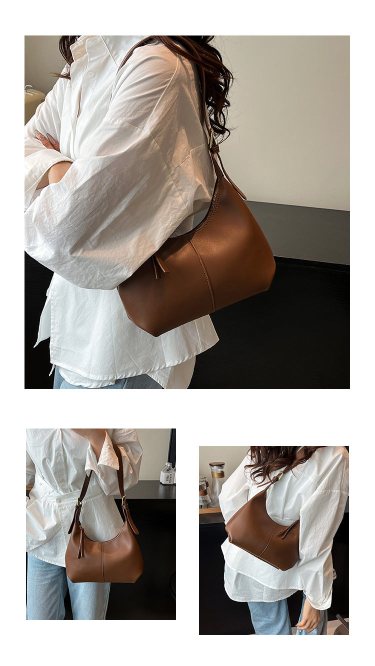 Women's Leather Shoulder Bags Underarm Bags