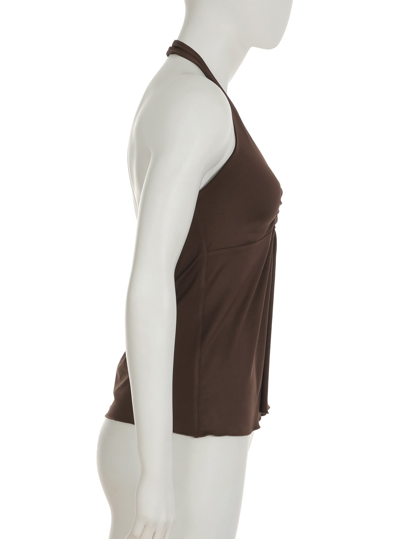 Halter - Neck Gathered Front Top