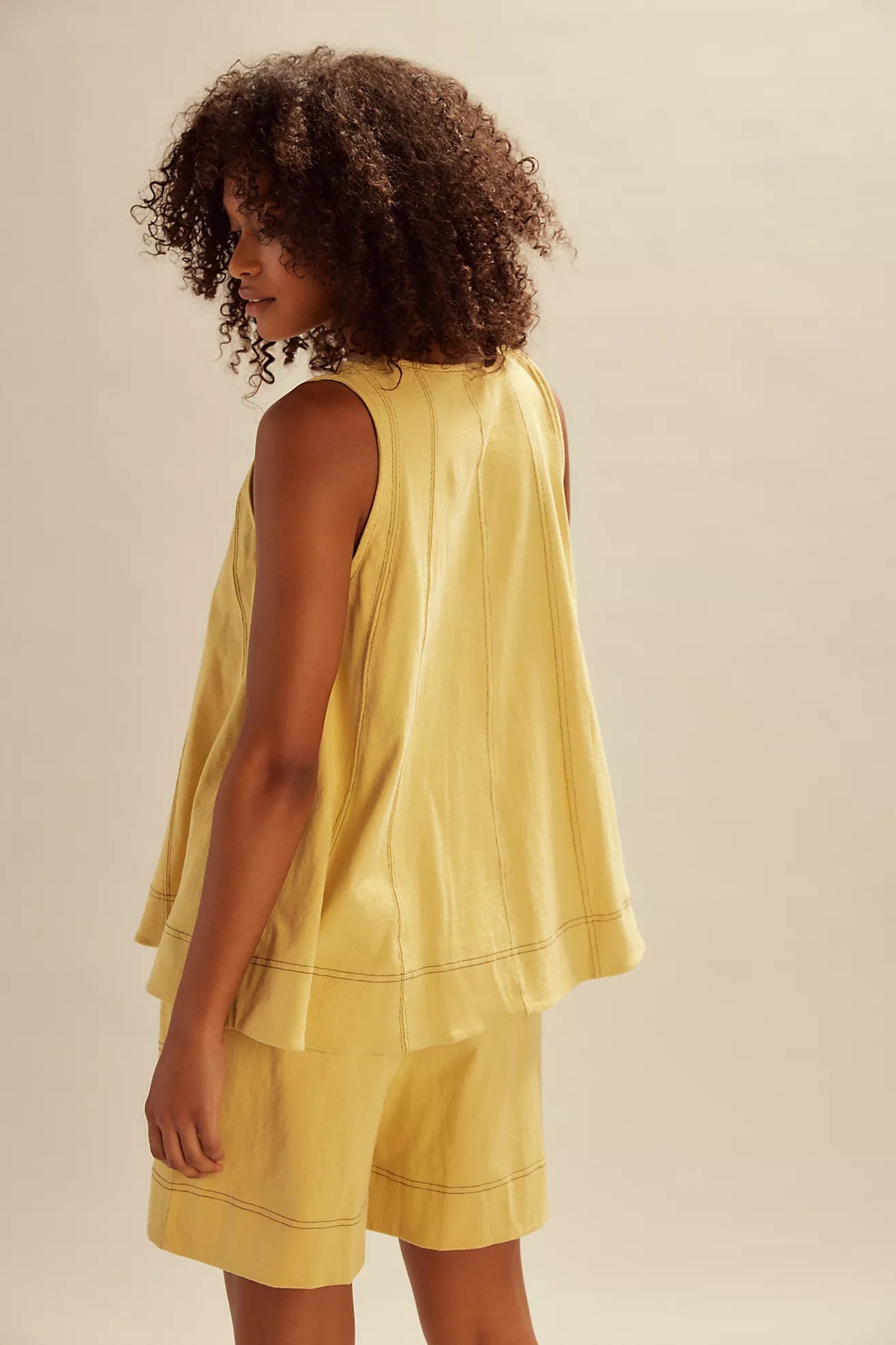 Solid Color Sleeveless Sets