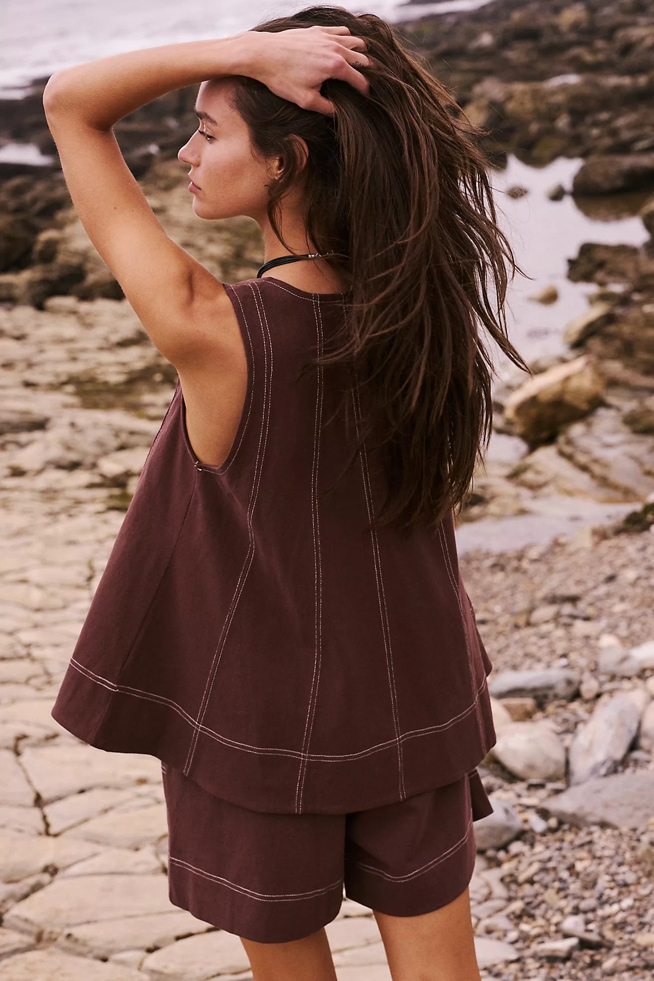 Solid Color Sleeveless Sets