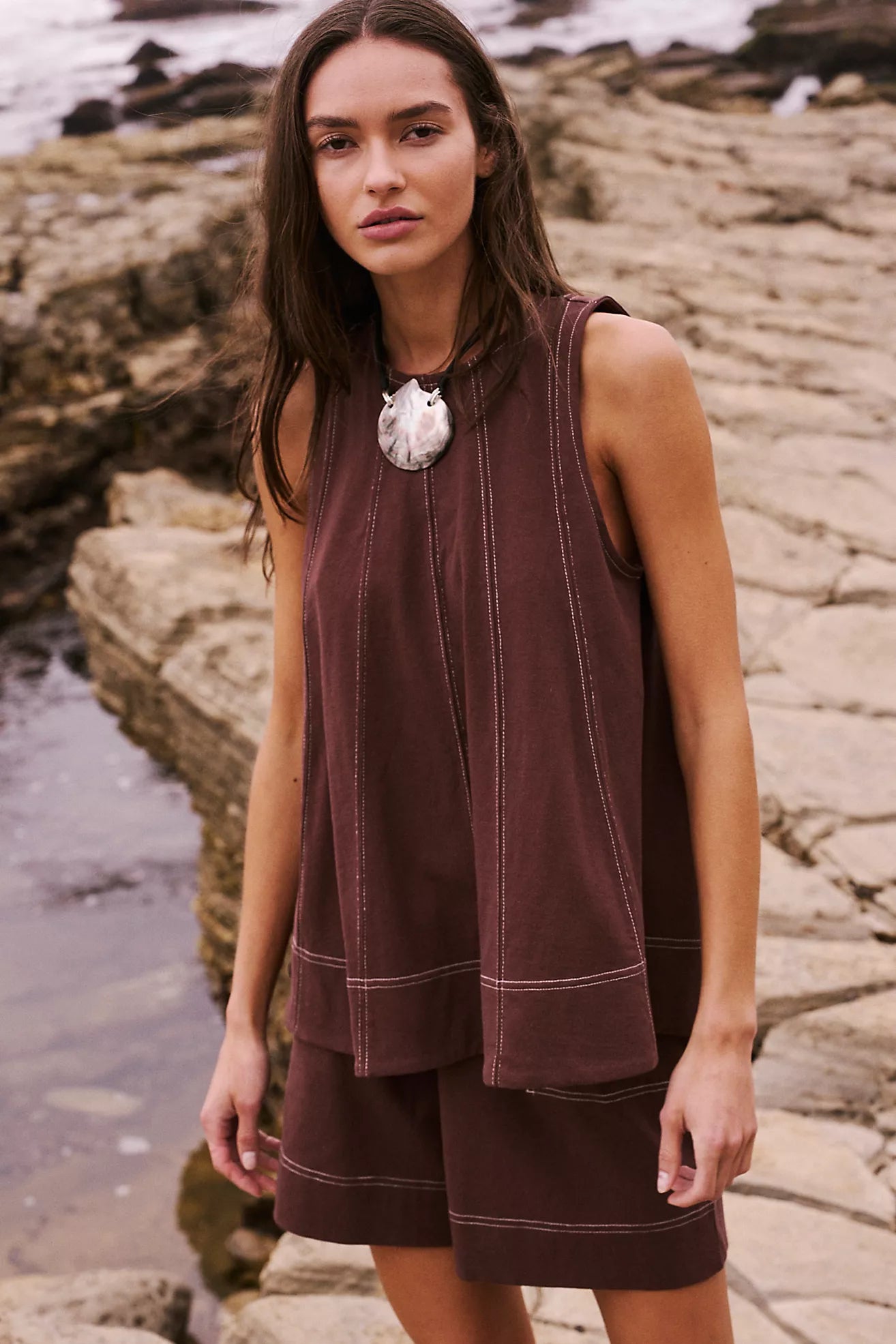 Solid Color Sleeveless Sets