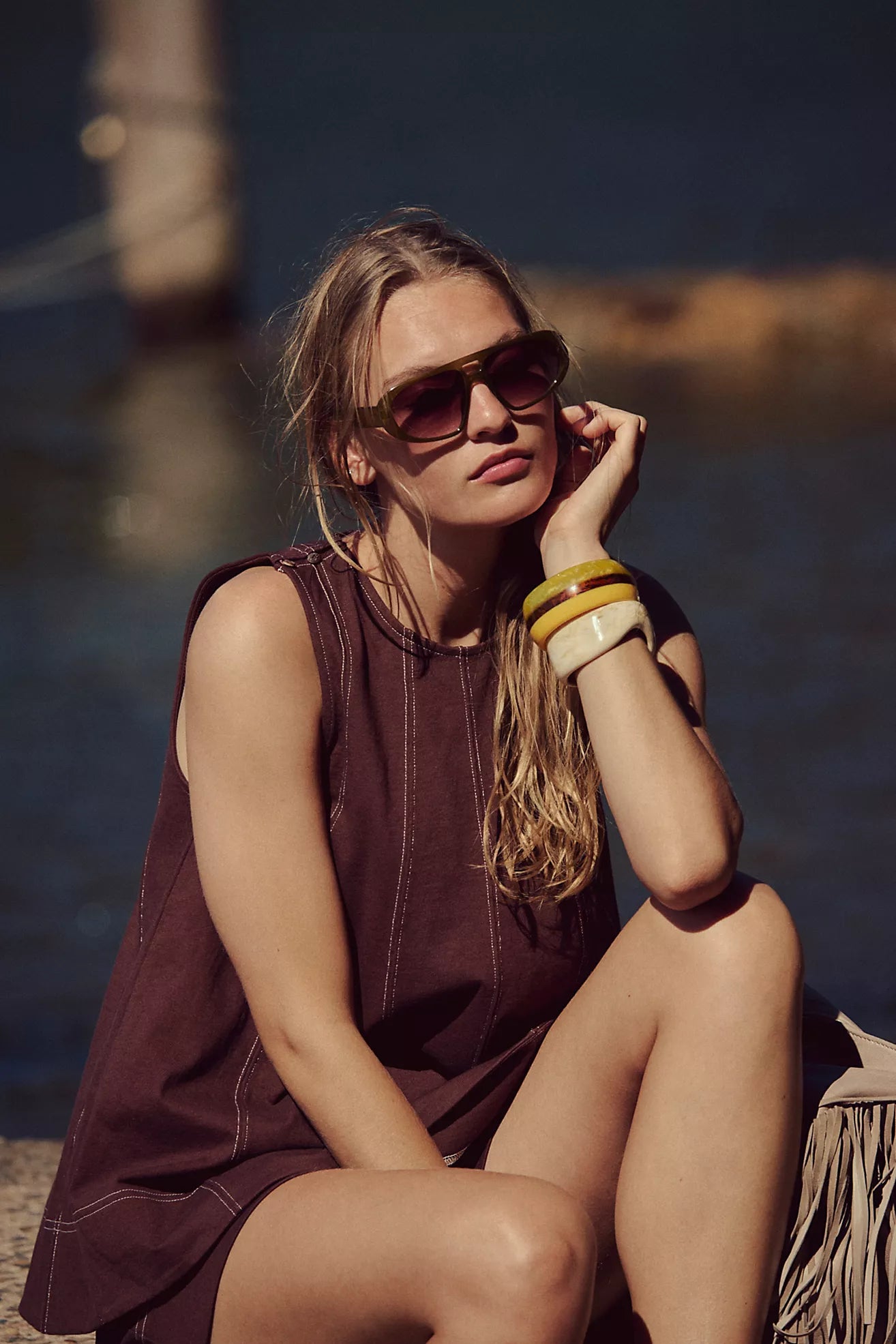 Solid Color Sleeveless Sets
