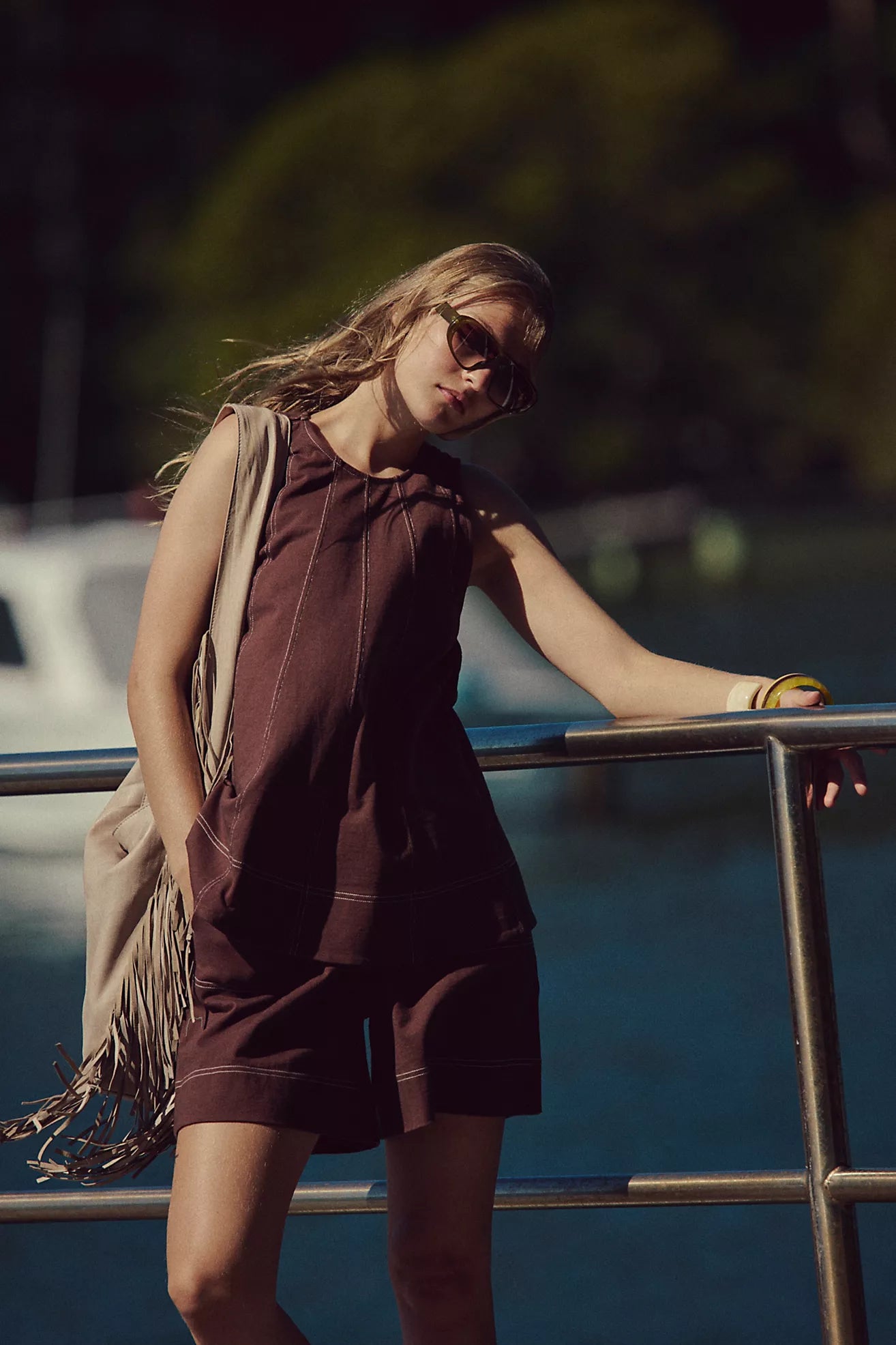 Solid Color Sleeveless Sets