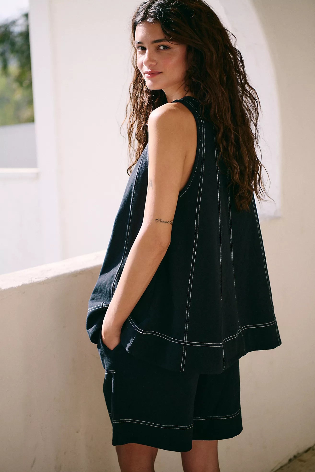Solid Color Sleeveless Sets