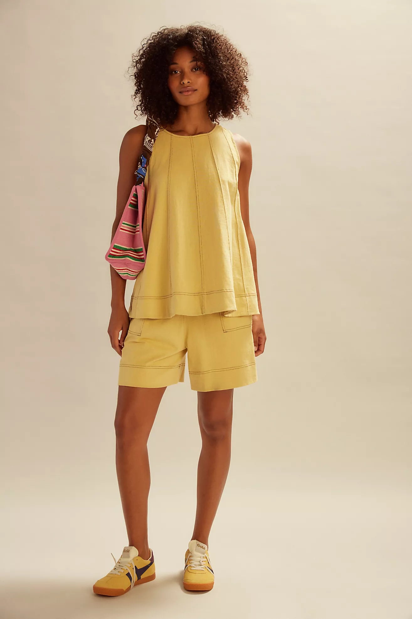 Solid Color Sleeveless Sets