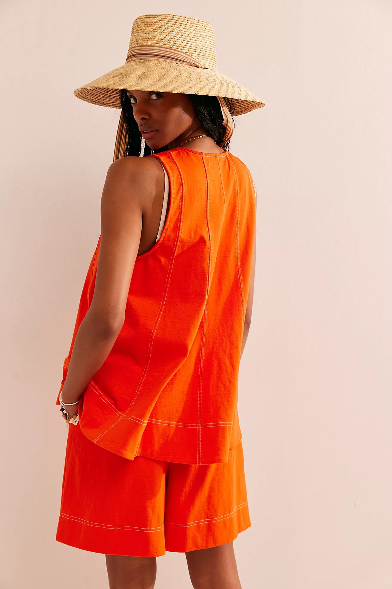 Solid Color Sleeveless Sets