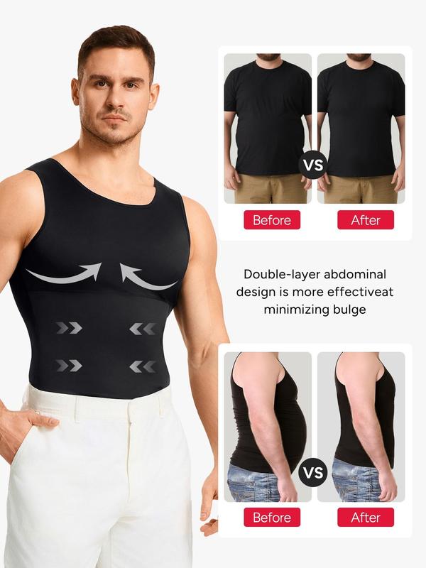 【Nebility】 Men's Basic Compression Shapewear Vest