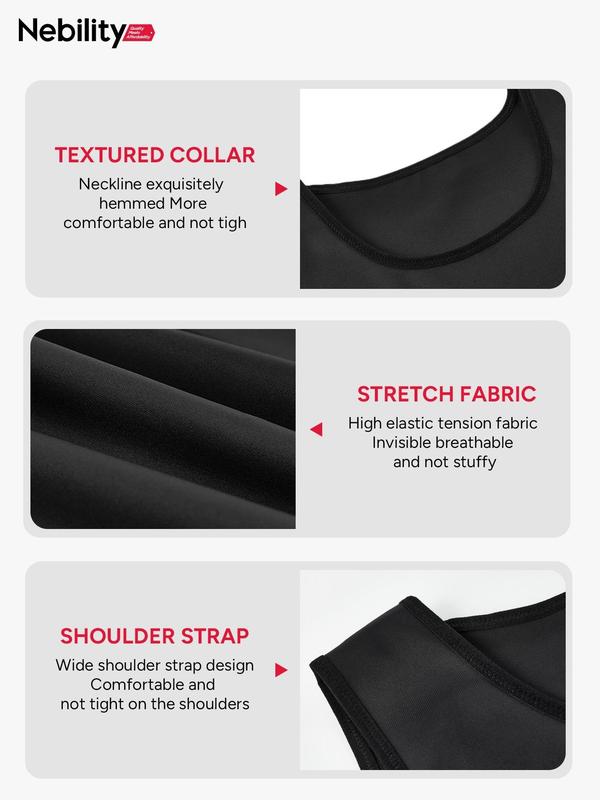 【Nebility】 Men's Basic Compression Shapewear Vest