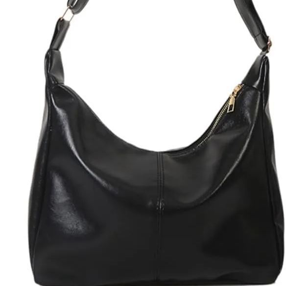 Fall Fashion Stylish Vintage Shoulder Bag for Women PU Underarm Bags Handbag Purse with Zipper Closure