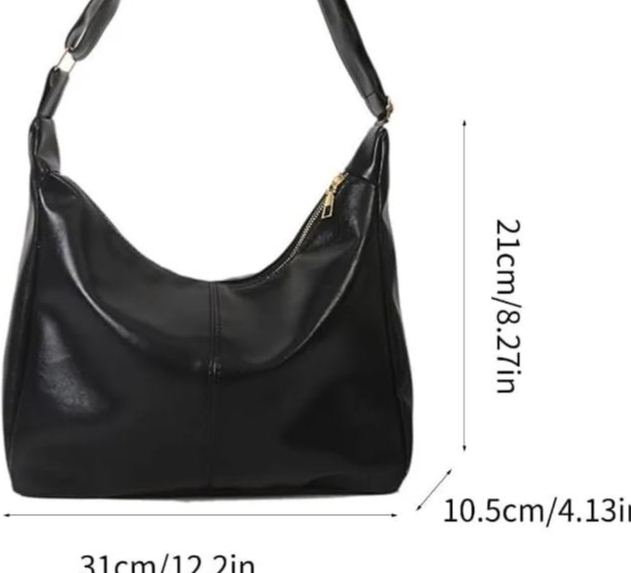 Fall Fashion Stylish Vintage Shoulder Bag for Women PU Underarm Bags Handbag Purse with Zipper Closure